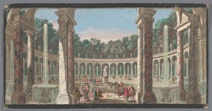 ベルサイユ庭園の列柱の眺め La Colonnade (オブジェクトのタイトル) 作： Anonymous