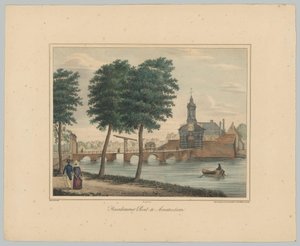 アムステルダムのハールレンマーポートの眺め Haarlemmer Poort in Amsterdam (オブジェクトのタイトル) アムステルダム市の 6 つのメイン ゲートの眺め。 1st カイエ（シリーズタイトル） 作： Anonymous