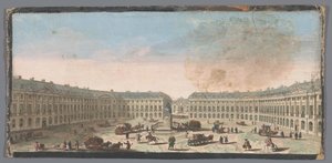 パリのヴァンドーム広場の眺め Vue de la Place de Louis le Grand (オブジェクトのタイトル) 作： Anonymous