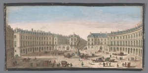 Gezicht op de Place des Victoires te Paris 勝利広場の眺め (オブジェクトのタイトル) 作： Anonymous