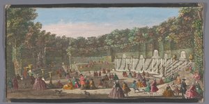 ベルサイユ庭園のサル・ド・バルの眺め Vues des bosquets du Jardin de Versailles (オブジェクトのタイトル) 作： Anonymous