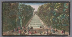 シャトー・ド・マルリーの庭のカスケードの眺め Vue de la cascade de Marli (オブジェクトのタイトル) 作： Anonymous