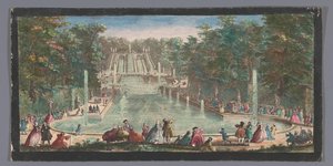 サンクルー城の庭園のカスケードの眺め Veue de la cascade de St. Cloud (オブジェクトのタイトル) 作： Anonymous