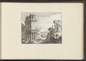 ローマのセプティゾニウムの遺跡の眺め Septizonii Severi Sepulchrum à Roma (オブジェクトのタイトル) ヴェネツィア、リヴォルノ、ナポリ、ローマの宮殿とモニュメント (シリーズ タイトル) 作： Anonymous