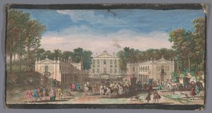 シャトー・ド・マルリーの正面の眺め Diverses vues du Chateau Royal de Marli (オブジェクトのタイトル) 作： Anonymous