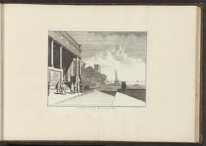 ナポリの海岸にある宮殿の眺め Veue de la Mer ou est Situé le Palais du Vice Roy à Naples (オブジェクトのタイトル) ヴェネツィア、リヴォルノ、ナポリ、ローマの宮殿とモニュメント (シリーズ タイトル) 作： Anonymous