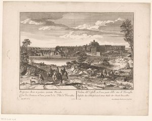 ベルサイユ宮殿と街の一部の眺め Prospectus Arcis et partem civitatis Versailles / 城とヴェルサイユの街の一部の眺め / 城とヴェルサイユの街の一部の眺め / 城と街の眺め