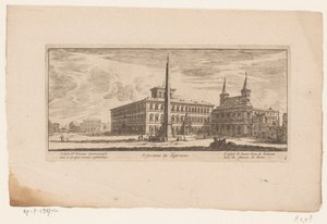 ローマ、聖ヨハネ ラテランの後部にある広場の眺め S. Giovani in Laterano / Ecclesia St. Ioannis Lateranensis nua er ice (...) / L