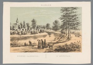 ハールレム近くの旧ビネンガストハウスの眺め Haarlem: Buitengasthuis / L