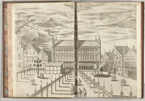 名誉ホールのある大マルクト、1594年 作： Anonymous