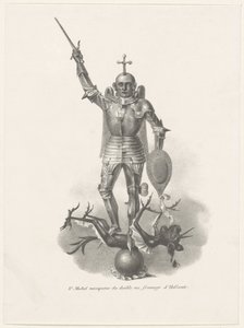 オランダのチーズで悪魔を征服する聖ミカエル、1830年 St. Michel vainqueur du diable au fromage d