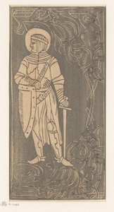 武者装の聖者 中世風木版画（連載タイトル） 作： Anonymous