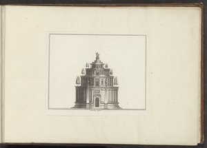 ローマのアウグストゥス廟 Mausoleum Augusti (オブジェクトのタイトル) ヴェネツィア、リヴォルノ、ナポリ、ローマの宮殿とモニュメント (シリーズ タイトル) 作： Anonymous