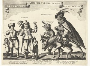 フランダースからのドン・デ・カラバッサの悲しい別れとスペインへの帰国、1646年 スパニエン後のフランダースからのドン・デ・カラバッサのドロエヴィッチの別れ（オブジェクトのタイトル） 作： Anonymous