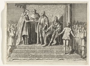 ヤコバ・ファン・ベイレンとフランク・ファン・ボルセレンの結婚、1434年 作： Anonymous