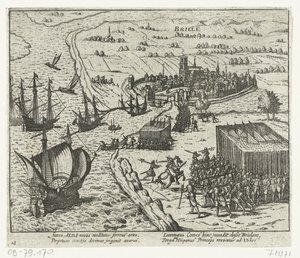 乞食によるデン・ブリエルの捕獲、1572年 作： Anonymous