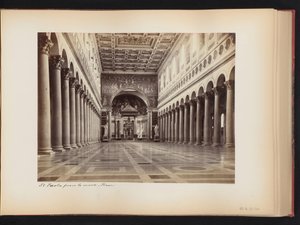 Rome, イタリアの壁の外の聖パウロのインテリア 聖パオロ フオーリ レ ムーラ。 Rom (オブジェクトのタイトル) 作： Anonymous