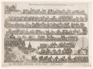 スウェーデンのクリスティーナ女王のローマへの入場 Ingresso Solenne in Roma della Maestra della Regina di Svezia ai 23 xbre 1655 (オブジェクトのタイトル)