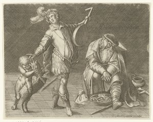若者と老年 Jonckheyt aensite / 老齢の悲しみ (オブジェクトのタイトル) 作： Anonymous