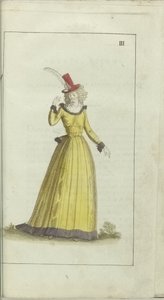 ファッションとテイストのキャビネット1791年、pl。 Ⅲ: 作： Anonymous