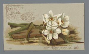 Louise E. Jaceard から Mrs. Six への 1882 年のクリスマス カード 作： Anonymous