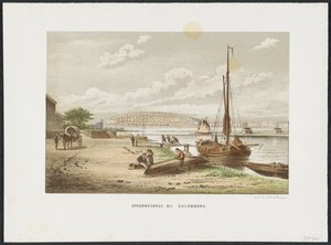 クレンボルグ近くのクイレンブルク鉄道橋、1868 年 クレンボルグの鉄道橋 (オブジェクトのタイトル) オランダの主要鉄道橋（シリーズタイトル） 作： Anonymous