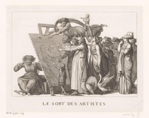 アーティストは聴衆の反応から身を隠す Le Sort des Artistes (オブジェクトのタイトル) 作： Anonymous