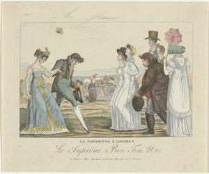 至高のボントン。 似顔絵、1800-1815、No 12: ロンドンのパリジャン 作： Anonymous