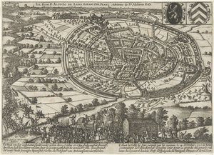1595年、オランダ軍に奪われ放棄されたリール 作： Anonymous