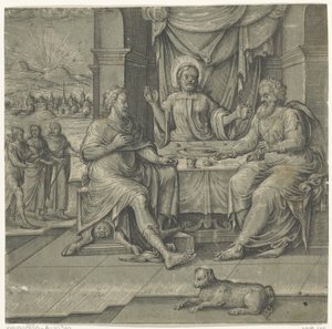 エマオでの食事 キリストの食事（シリーズタイトル） 作： Anonymous