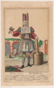 製本道具一式の男性 Relieur de livres / Der Buchbinder (オブジェクトのタイトル) 作： Anonymous