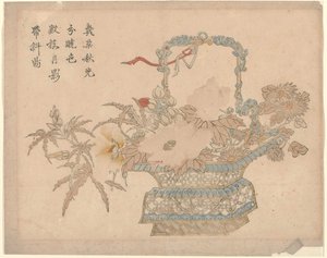 花のバスケット
