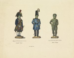 さまざまな服装の小便小僧、1817 年 小便小僧。 グランド衣装。 小便小僧。 Petite Tenue (オブジェクトのタイトル) 作： Anonymous