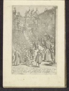 Optocht op het San Marcoplein te Venetië Scenes uit het Venetiaanse leven (シリーズタイトル) Habiti d