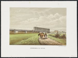 ズトフェン近くの旧アイセル橋、1865 年 Westervoort の鉄道橋 (オブジェクトのタイトル) オランダの主要鉄道橋（シリーズタイトル） 作： Anonymous