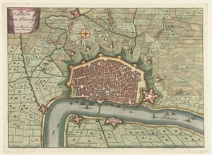 アントワープの地図、1706年頃 t