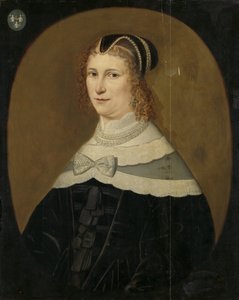 ヤコブ・ライスウェイクの妻、テオドラ・デ・フィッシャーと呼ばれる女性の肖像 作： Anonymous