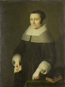 ウィレム・ヴァン・デ・フェルデンの妻エルシェ・ファン・ハウエニンゲンと思われる女性の肖像 作： Anonymous