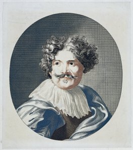 画家シモン・デ・ヴォスの肖像 作： Anonymous