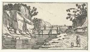 川沿いの小道のある岩の多い風景 Esaias van de Velde (連載タイトル) 後の風景