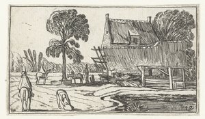 農場での乗馬 Esaias van de Velde (連載タイトル) 後の風景 作： Anonymous