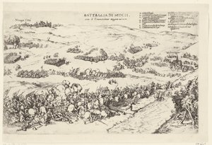 スラグ・オプ・デ・ムーカーハイデ、1574年 司令官マッジョーレ An.o 1574 の下でのモクの戦い (オブジェクトのタイトル) 作： Anonymous