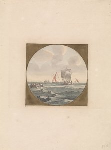 海でのスループと帆船 Ships at Sea (シリーズ B) (シリーズ タイトル) 作： Anonymous