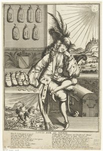 バーデンバーデンのルイ・ウィリアムの漫画、1705年 Louis D