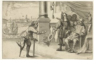 オステンドへの攻撃の失敗に関する漫画、1658 年 オステンデンの対話 (オブジェクトのタイトル) 作： Anonymous