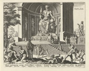オリンピアのゼウス像 Olympia Iovis simvlacrvm (オブジェクトのタイトル) 世界の八不思議（シリーズタイトル） 作： Anonymous