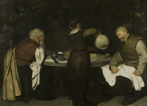 エマオでの晩餐 作： Anonymous