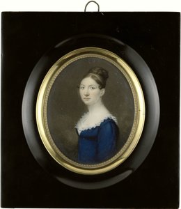 スザンナ・デ・ロス (1789-1822)、スリナム最高裁判所判事のジョンキール・アイザック・ピエール・グラフランド (1789-1825) の妻 作： Anonymous