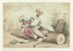 セックスをしている 3 つのカップル 風景の中の求愛カップル 愛し合う三組のカップル（シリーズタイトル）