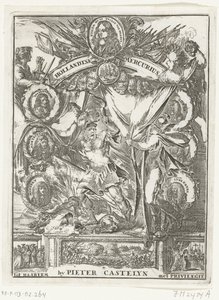 1673 年の Hollandsche Mercurius のタイトル ページ (オブジェクトのタイトル) 作： Anonymous